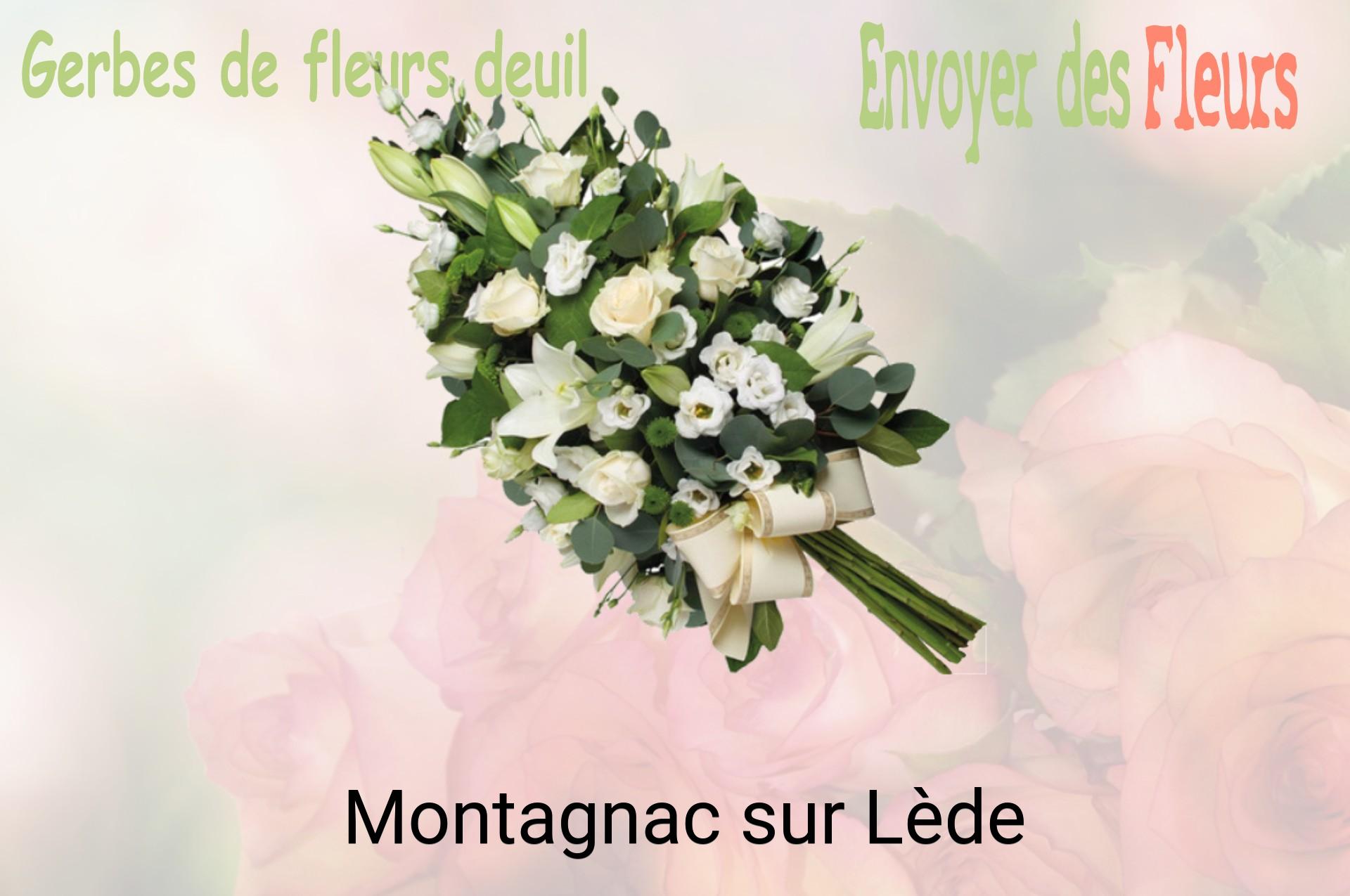 Gerbe de fleurs de deuil livrée à Montagnac-sur-Lède